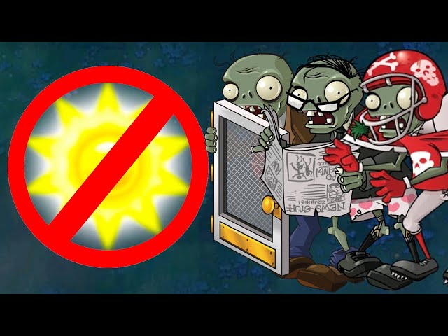 NO Sun vs Night ZOMBIES | Plants vs Zombies