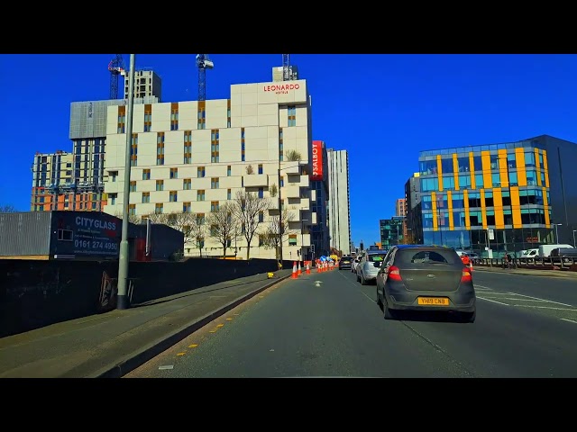 Driving in Manchester in a Sunny ☀️  Day with Lofi Chill Music 🎵  / Drive With Me / Manchester