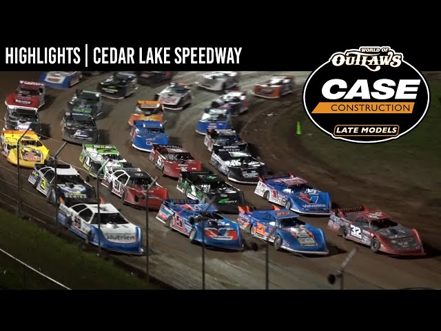 World of Outlaws CASE Late Models | Cedar Lake Speedway | August 3rd | HIGHLIGHTS