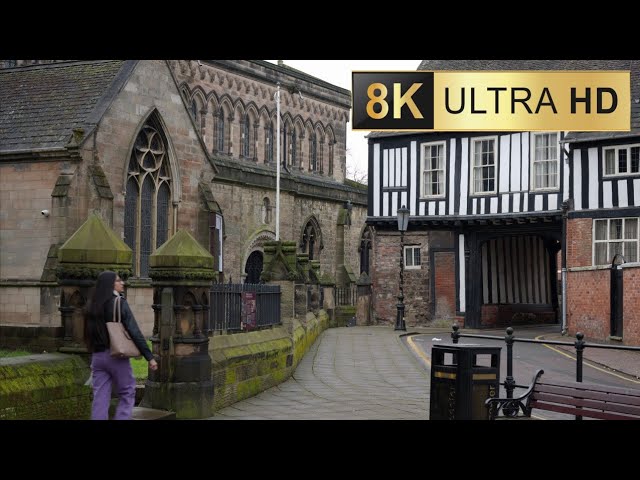 Historic Leicester Walking: A Visit to Castle🏰Motte 8K 60fps