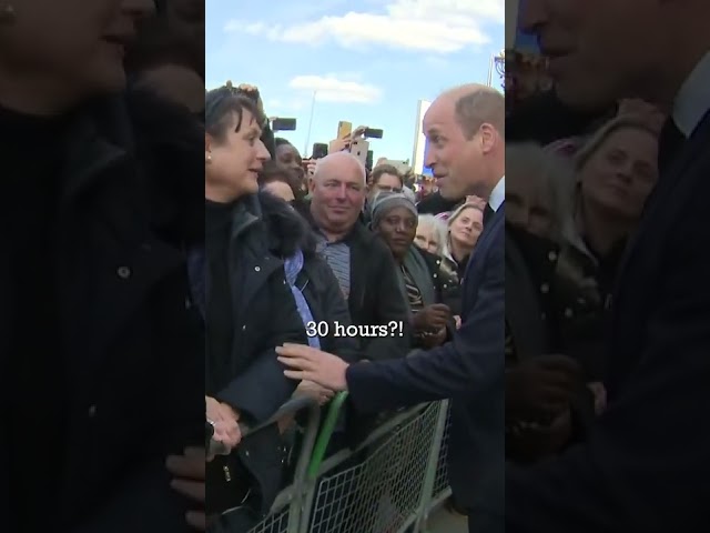 Prince William Charms Queue Goers in London 🥰