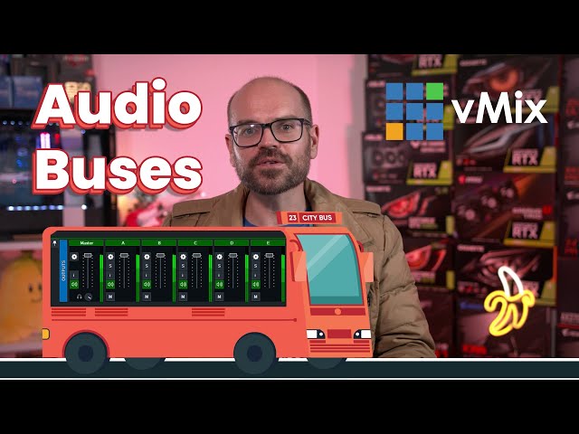 vMix Audio Buses - Send different audio mixes to different places or together as multi-channel audio