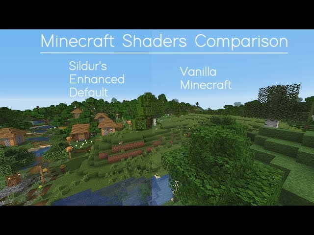 Minecraft: Sildurs Enhanced Default Shaders vs Vanilla