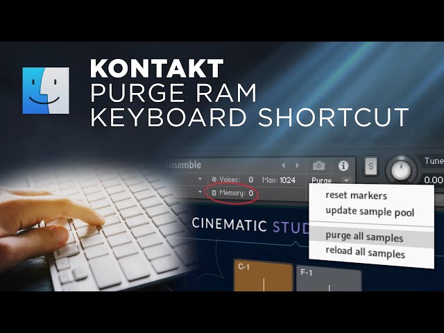 Kontakt Purge RAM Keyboard Shortcut - Mac
