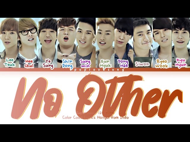 Super Junior (슈퍼 주니어) No Other (너 같은 사람 또 없어) Code Lyrics Hangul Rom INDO TRANS