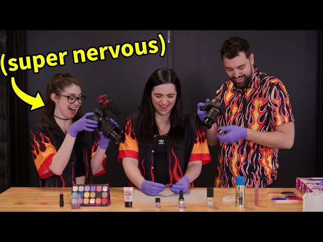 Why Katelyn was so nervous to film this… (Mixing Makeup in Resin Aftershow)