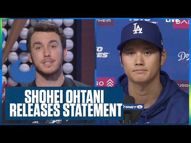Dodgers' Shohei Ohtani (大谷翔平) issues statement amid gambling scandal involving former interpreter