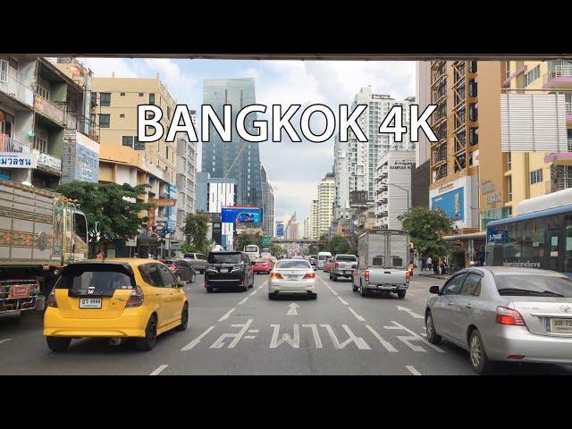 Bangkok 4K - Driving Downtown - Thailand