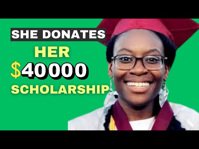 This Young Woman Gives Away Her Scholarship: Best Inspiring Action Ever - Verda Annan, Steve Harvey