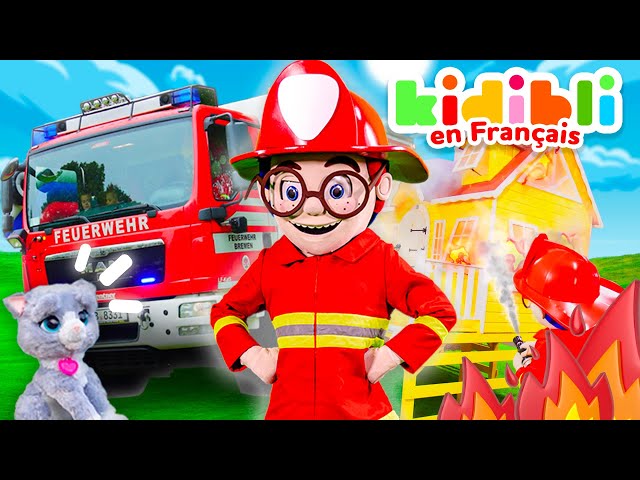 🔥 Les enfants se déguisent en pompiers 🚒🏅 Les enfants font semblant de jouer ! ⛑ Kidibli