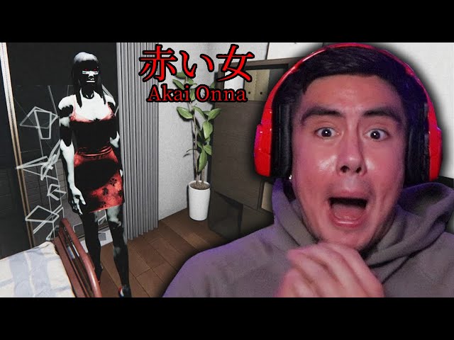 SHE HID IN MY APARTMENT & JUMPSCARED THE LIFE OUT OF ME | Akai Onna (chillas art type game)