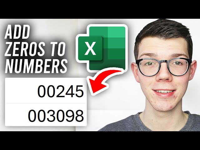 How To Add Zeros In Front Of Number In Excel - Full Guide