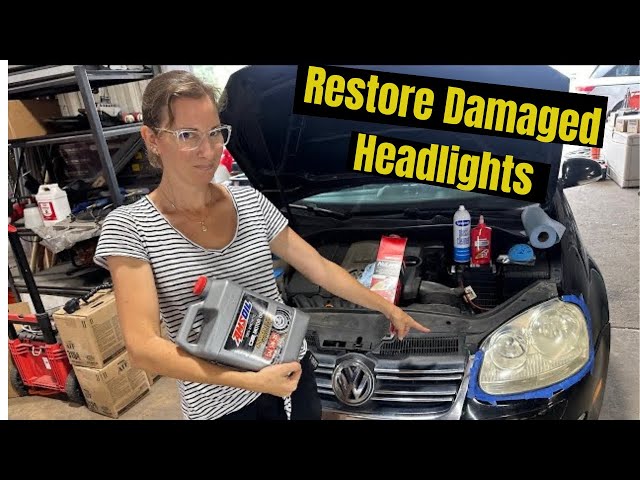 She put WHAT in the headlights?? (Headlight Restoration) Volkswagen Jetta 2.5
