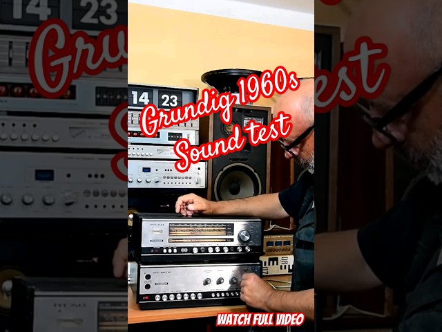 #1960s Amplifier Grundig Sound Test - First Try @Angelicaaudio