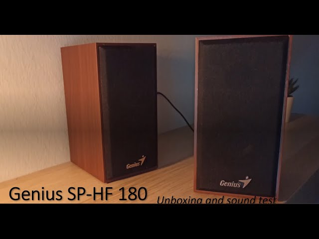 Genius SP-HF 180 unboxing and sound test