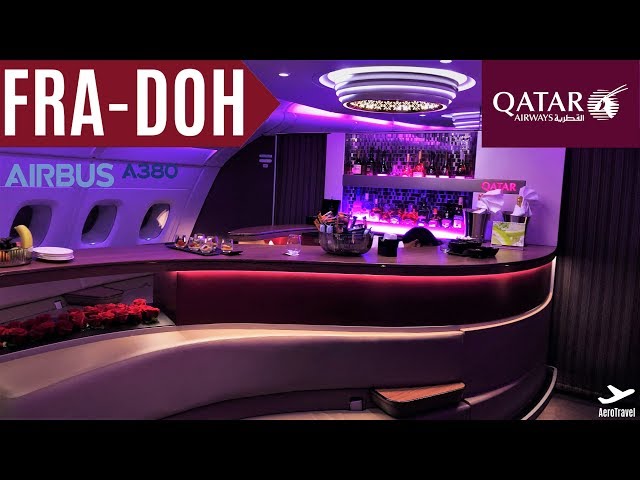 BEST CREW EVER! QATAR AIRWAYS AIRBUS A380 BUSINESS CLASS | FRANKFURT - DOHA | TRIPREPORT ULTRA HD