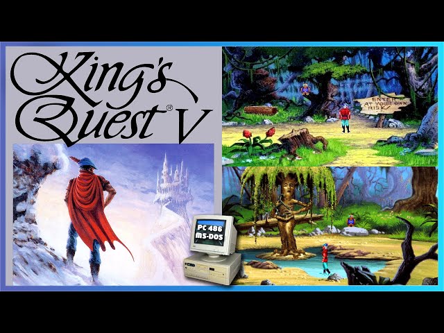 King's Quest V: Absence Makes the Heart Go Yonder! - i486 MS-DOS gameplay on Mister FPGA