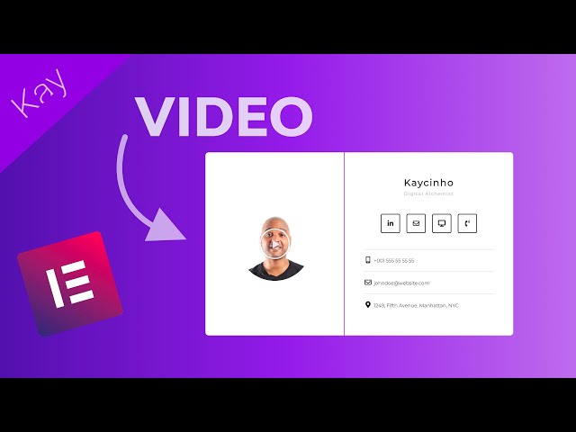 How to create a digital business card FREE With Elementor