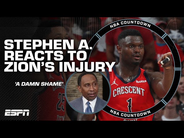 Stephen A. on Zion Williamson's injury: That's a damn shame | NBA Countdown