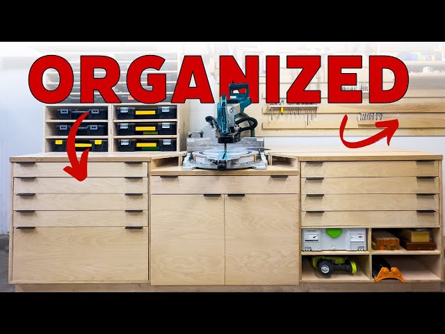 Get Your Workshop ORGANIZED With A Miter Saw Station, French Cleat Tool Wall And More!