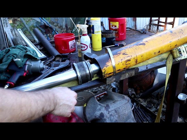 Hydraulic Cylinder Disassembly Repack Rebuild Install FAST!