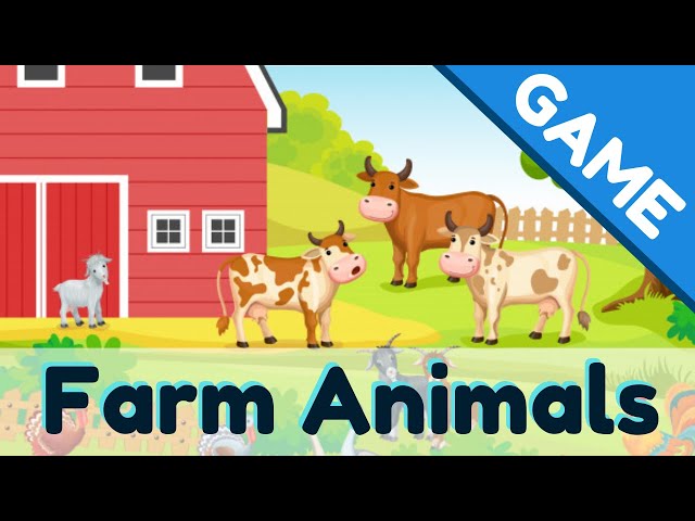 Farm Animals Game | Farmyard Animals Vocabulary