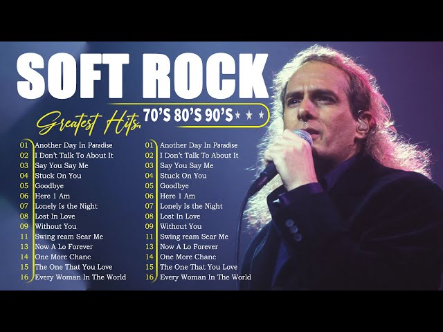 Michael Bolton, Lionel Richie, Rod Stewart, Phil Collins 📀 Most Old Beautiful Soft Rock Love Songs