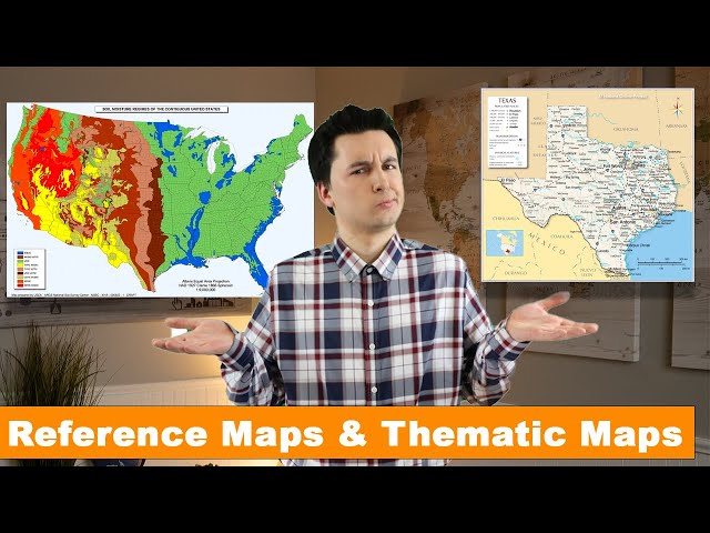 Reference Maps & Thematic Maps (1 Min APHG Review)  #Shorts