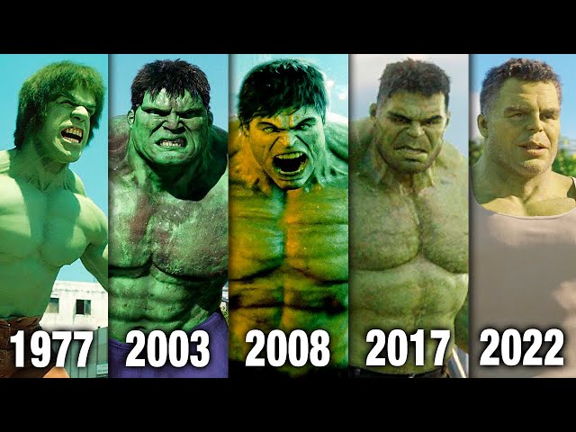 Evolution of Hulk in Movies & TV (1977-2022)
