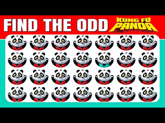 Find the ODD One Out - Kung Fu Panda Edition🐼🦊🐸|Easy, Medium, Hard - 30 Ultimate Levels Emoji Quiz