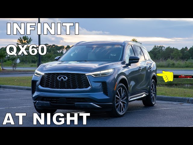 👉 AT NIGHT: 2022 INFINITI QX60 Sensory AWD - Interior Exterior Lighting Overview + Night Drive