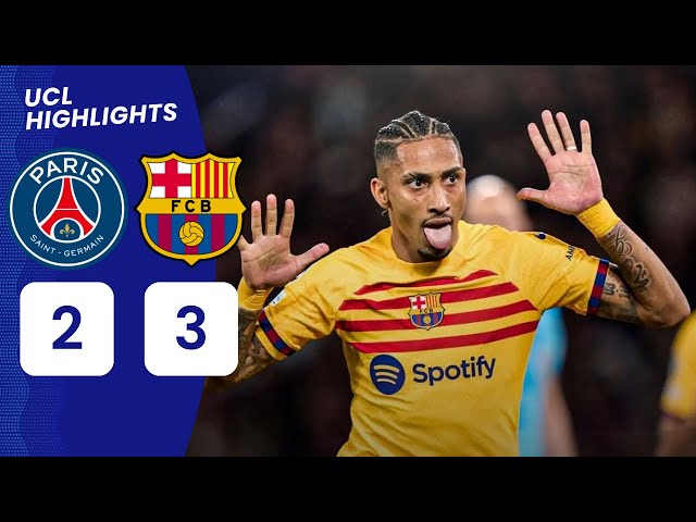PSG vs Barcelona (2-3) | All Goals & Highlights | Champions League Quarter Finals