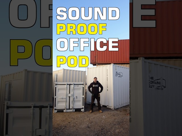 Mini Shipping Container Office Pods!  #construction  #diy #office