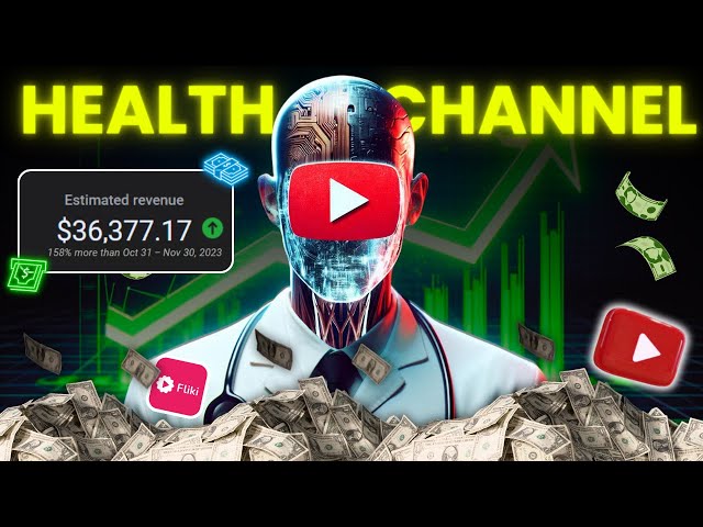 How to create a Monetizable Health & fitness Faceless Youtube Channel with AI in 2024