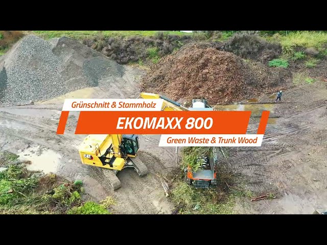 EKOMAXX 800 - Shredding of green waste & trunk wood