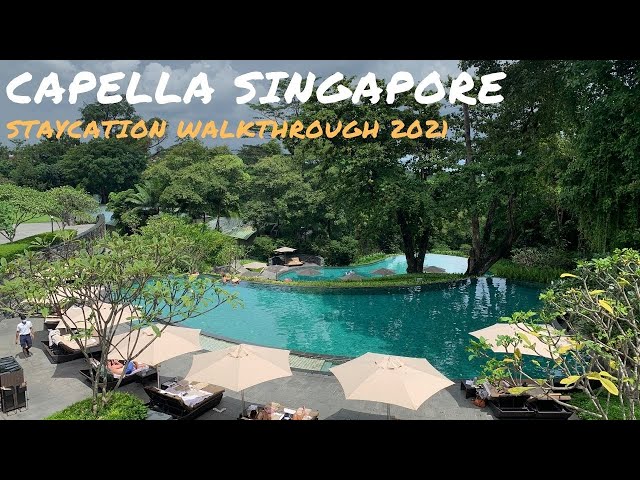 Capella Singapore Sentosa Staycation Walkthrough 2021 Premier King Garden Room