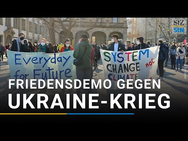 Friedensdemo: Fridays For Future demonstrieren gegen den Ukraine-Krieg