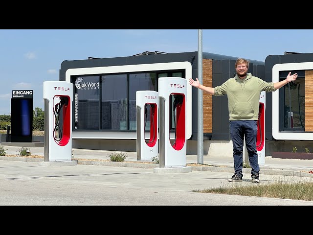 These Supercharger Cubes Provide The Perfect Amenities For Rural Electric Car Charging Points!