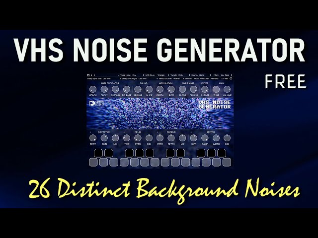 VHS Noise Generator | FREE 26 Noises, each one created using an antiquated VCR and a different Tape