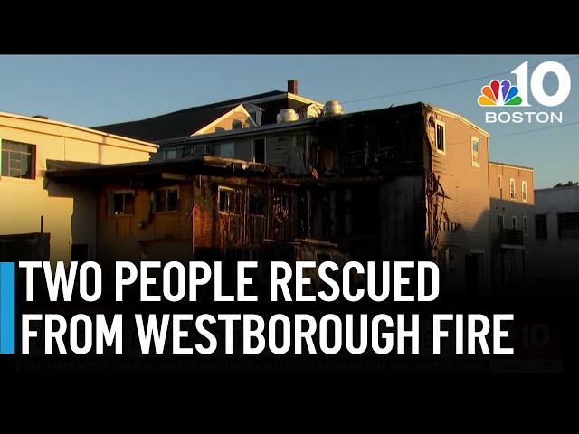 Two people rescued from fire in Westborough