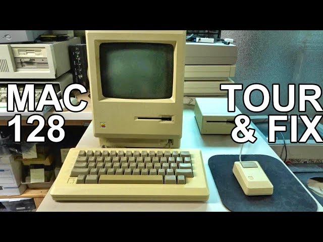 Macintosh 128k Mini-Tour and Black Screen Fix