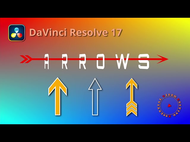 Create Arrows using Fusion Shapes and Save as Group Macro Templates in DaVinci Resolve 17