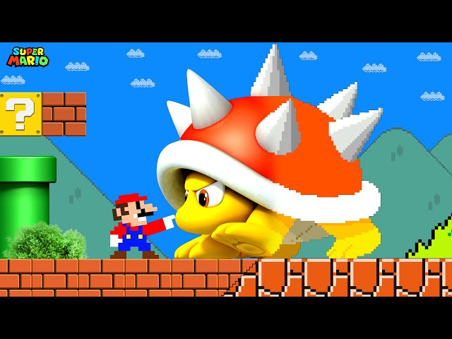 Super Mario Bros. But When Everything Mario Touches Turns To MORE Realistic!...