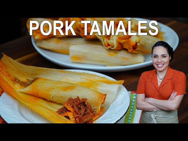How to make RED pork tamales | AUTHENTIC Mexican tamales recipe | Villa Cocina