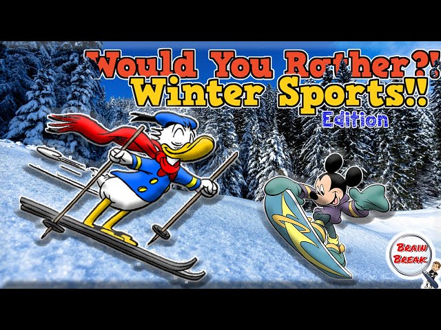 Would You Rather? Fitness (Winter Sports Edition) | This or That | Workout Game for Kids | PE