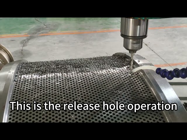 How to make the release hole of the ring die?
