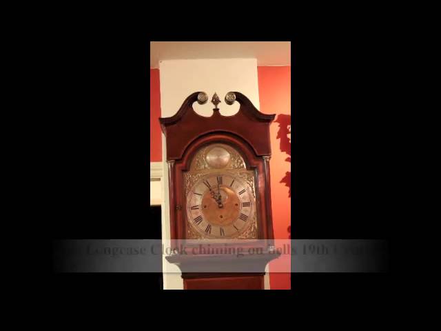Antique Longcase Clock chiming on bells 19th Century