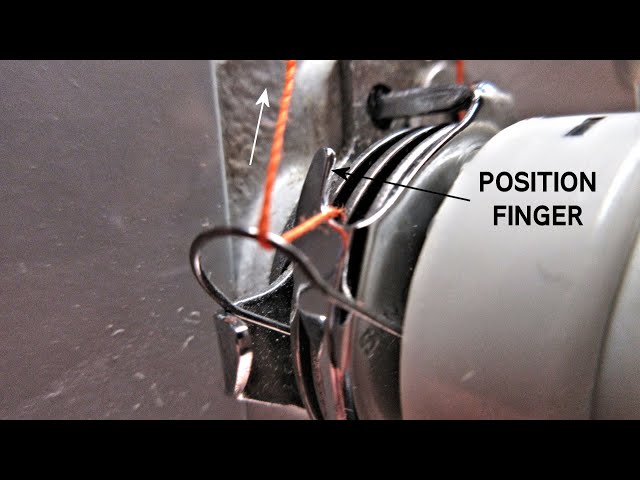 How to wind the bobbin and thread the needle on a SInger Model 466 Sewing Machine.