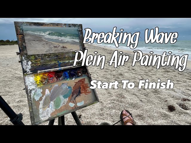 Breaking Wave Plein Air Painting