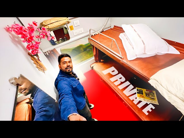 Private room in India's FIRST CLASS overnight sleeper Train : Mumbai Rajdhani